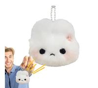 Plush Rabbit Keychain | Stuffed and Squeaky Keyring | Cute Rabbit Plush Bag Gift for Women Girls