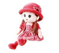 Plush Rag Doll, Soft Baby Doll Toys, Kids Princess Plush Toy Doll, Baby Girl Ragdolle Soft Cuddly Ragdolle Princess Dolls With Dress & Hat, Machine Washable Plushs Dolls Toys For Kids