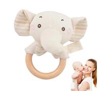 Plush Rattle - Soothing Rattle to Shake Manually | Sensory Plush Toy for Girls Boys Shapes Elephant Bear Rabbit Lion