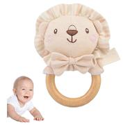 Plush Rattles for Babies | Soft Animal Sensory Rattle,Plush Grab Shaker for Kids Boys Girls, Elephant Bear Rabbit Lion Shape Hand Grip Toys