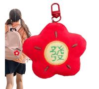 Plush Red Flower, Plush Animal Red Flower, Stuffed at Home Plush House Pendant Flower House Decoration, Plush Year of the Snake for Festival Holidays