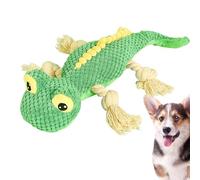 Plush Reptile Canine Toy - Canine Squeaker Toys, Tropical Velvet Pet Gnaw Toys | Bite-Resistant Soft Durable Charming Plush Reptile Canine Toy with Squeaker for Pet Engagement, Tugging, Friendship