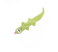 Plush Reptile Dog Toy with Corn Fleece, Squeaky Chew Toy for Dogs with Canvas Back, Durable Soft Dog Toy for Medium and Small Dogs, Interactive Pet Toy for Indoor Play and Comfort (green)