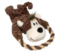 Plush ring toy for dogs Duvoplus Zoo Friends Tim Tigre
