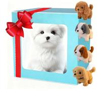 Plush Robot Puppy Realistic Robot Dogs that Acts Like a Real Dog for Pet Lovers,can Walking Barking Tail Wagging D
