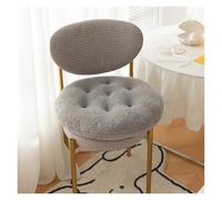 Plush Round Chair Cushions 2-Pack, Non-Slip Soft Seat Pads for Dining & Office, Enhanced Comfort, 1.3ft Brown Cushions for Home Use (Grey 1.3 * 1.3ft)