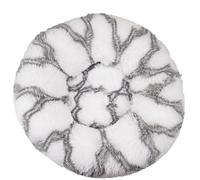 Plush Round Pet Bed, Soft Calming Dog Bed for Small Pets, Fluffy Cozy Mattress Cushion for Puppies and Kittens
