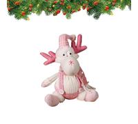 Plush Santa Claus,Hangable Overalls Outfit - Christmas Tree Ornament Plush Santa,for Mantel Patio Garden Shelves Bookshelf Windowsill Table Desk Nights