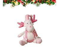 Plush Santa Claus,Pink Hangable Seasonal Figure,Christmas Plush Santa Claus Figure - for Mantel Patio Garden Shelves Bookshelf Windowsill Table Desk Nights