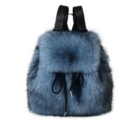 Plush School Bag - Shoulder Strap Made of Soft Material, Adventure Bag for Children, Warm Travel Backpack, Portable Carry Bag, Soft Plush Backpack, Adjustable Shoulder Strap for Girls, Winter