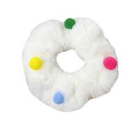 Plush Scrunchies For Female Girl With Bowknot Stretchy Hair Scrunchy Sweet Ties For Children Student Winter Wear Bowknot Ties