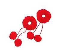 Plush Scrunchies For Female Girl With Pompoms Anime Furry Hair Scrunchy Sweet Hair Ties For Teens Girl Winter Headwear