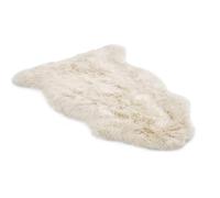 Plush Sheepskin Floor Rug - Thick Soft Long Wool for Bedroom, Living Room & Nursery - Hypoallergenic, Durable, Cozy, Temperature-Regulating, Luxurious Comfort for Home Use - Single/Linen