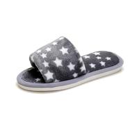 Plush Slippers Open Toe Flat Bottom Warm Indoor Non Slip Home Shoe | Velvet fabric, plush texture, open toe, flat bottom, pink, size 36-41, velvety touch finish, for soft touch