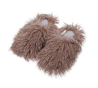 Plush Slippers Women's Winter Slippers Women's Elegant Funny House Slippers Plush Home Shoes Non-Slip Slippers Adult Guest Slippers Indoor Cotton Slippers, brown, 9 UK