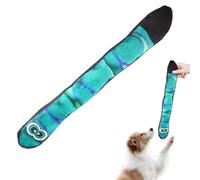 Plush Snake Companion - Squeaky Pet Amusement, Extended Canine Entertainer | Rainbow Tail Crinkle Figure, Puppy Snuggle Piece, Fun Exercise Article Large Small Dogs, Vibrant Stimulation Gear, Rope
