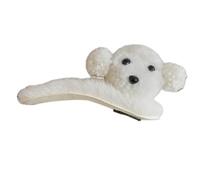 Plush Snap Hair Clip Cartoon Dog Hairpin Female Side Clip Hair Shaping Tools