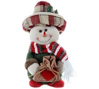 Plush Snowman - Christmas Doll - Santa Claus Plush Figure, Vintage Snowman, Farm Decor - Party Supplies, Holiday Home Decor