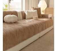 Plush Sofa Cover, Machine Washable and Non-Slip for Couches