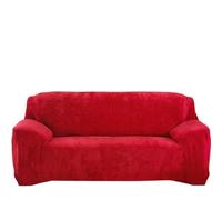 Plush Sofa Cover Stretch Thick Slipcover Sofa Covers For Living Room Pets Chair Cover Cushion Cover Sofa Towel 1PC(Red,4-seater 235-300cm)