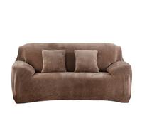 Plush Sofa Cover Stretch Thick Slipcover Sofa Covers For Living Room Pets Chair Cover Cushion Cover Sofa Towel 1PC(Camel,3-seater 190-230cm)
