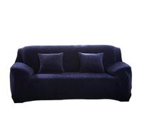 Plush Sofa Cover Stretch Thick Slipcover Sofa Covers For Living Room Pets Chair Cover Cushion Cover Sofa Towel 1PC(Navy,1-seat 90-140cm)