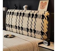 Plush Soft Headboard Cover Slipcover, Thicken Washable Dustproof Furniture Protector, Anti Slip Stretch Fit for Twin Full Queen King Cal King Size for Bedroom