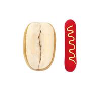 Plush Sound Toys for Pets - Colorful Hot Dog Chewed Design, Interactive Toy | The Soft Pet Player Toy with Texture