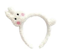 Plush Spa Headband - Cartoon Animal Design Headband for Travel Holiday Home Spa Bathroom Party with Soft Skin Care Accessory