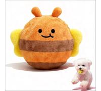 Plush Spiky Dog Ball, 2026 New Interactive Squeaky Chew Toy,Plush Spiky Ball Dog Toy for Small Medium Large Dogs, Puppy Teething & Jumping Play (bees)