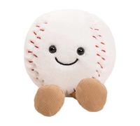 Plush sports ball pillow with charming athlete design, ideal for gifting, home decor, or birthday surprises. baseball