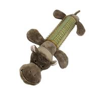 Plush Squeaky Dog Toy, Animal Shaped Chewing Plush, Puppy Sound Squeaker, Self-Play Squeeze Grunting Plaything, Pet Toys for Small Medium Large Dogs, 11.81x5.12x2.36 Inches