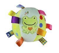 Plush Squeaky Dog Toy Ball Interactive Treat Dispenser for Boredom Relief，green