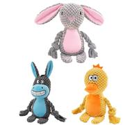 Plush Squeaky Dog Toy, Bite-Resistant Dog Toy, Animal Shape Squeaky Toy, Chattering Chew Dog Toy, Interactive Plush Dogs Toys, Dogs Chew Toys, Behavioral Training Dogs Toys, Sound Dogs Toys fo