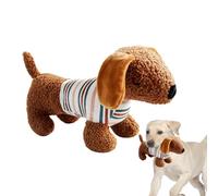 Plush Squeaky Dog Toys - 30x12x17cm Rabbit Hair+Pp Cotton, Dachshund Chew Doll, Interactive Sound Plaything | Perfect For Aggressive Chewer Dogs, Puppy Training, Indoor Pet Playtime, Boredom
