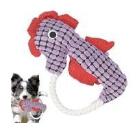 Plush Squeaky Dog Toys,Stuffed Squeaker Dog Sound Toy | Stimulating Teething Doll, Cotton Rope Interactive Game With Crinkle Paper For Small & Medium Breeds