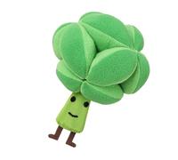 Plush Squeaky Toy for Dogs - Interactive Broccoli Shape Treat Ball