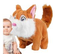 Plush Squirrel - Electric Animal Stuffed - Electric Accompanying Doll, Interactive Plush Toys for Kids Bedroom Study Room