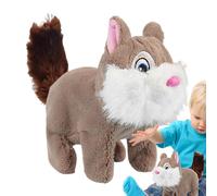 Plush Squirrel | Interactive Walking Toy | Electric Accompanying Doll, Interactive Plush Toys for Kids Bedroom Study Room