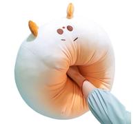 Plush Steamed Bun Pillow - Soft Cotton Material with Velvet Fabric Finish, Large Sleeping Hugging Back Support, Professional Lumbar Comfort Resource, Advanced Doll Aesthetic Secure Placement | Decorat