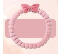 Plush Steering Wheel Cover 36CM Bow Anti-Slip Warm Grip | Artificial Plush for surface Cute Bow Accent Secure U-Shaped Texture Pattern For 36CM Applications
