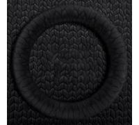 Plush Steering Wheel Cover for Cars - 3D Grain Texture, Anti-Slip Grid Inner For Ring, Thermal 3-Layer Warmth, Fit for Most(36cm black)
