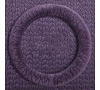 Plush Steering Wheel Cover for Cars - 3D Grain Texture, Anti-Slip Grid Inner For Ring, Thermal 3-Layer Warmth, Fit for Most(38cm purple)