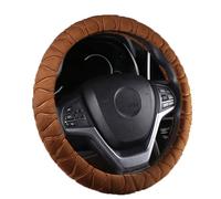 Plush Steering Wheel Cover for Ford Focus 2011 2012 2013 2014 2015 2016 2017 2018, Car Winter Warm Steering Wrap, Fluffy Anti-Slip Elastic Protector, Car Accessories,Brown