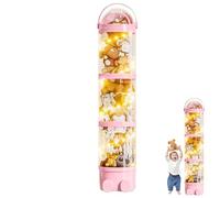 Plush Storage Box Tube, Toy Organiser, Transparent Tube Organiser, Space-saving Storage, Specially Designed Stuffed Toys for Use in the Bedroom and Living Room