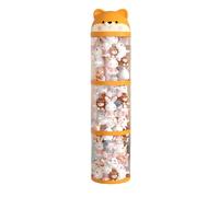 Plush Storage Organizer Toy Tube | Stuffed Animal Storage - Large Capacity 3-Layer & 4-Layer Stuffed Animal Holder for Nursery, Playroom & Kids Room - Space-Saving Holder & Dolls