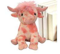 Plush Stuffed Animal - 14 Inch Realistic Bedtime Soothing Decoration, Standard Cuddle Size Figure with Ultra Soft Cotton, Premium Short Velvet fabric, Cute Farmhouse Cow Toy, for Boys Girls