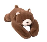 Plush Stuffed Animal Pillow, Panda Bear Koala Dinosaur, Soft Hugging Toy Kids Adults, Bedtime Sleep Comfort Gift Brown Bear 30 cm/11.8 in
