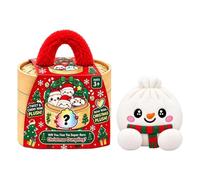 Plush Stuffed Dumpling Squishies, Cute Dumpling Pillow with Steamer Blind, Giant Plush Squishy Bao Bun Box Squeeze Plushie, Soft Christmas Dumplings Mystery Fidget Toys for Adults Anxiety Relief