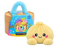 Plush Stuffed Dumpling Squishies, Cute Dumpling Pillow with Steamer Blind, Giant Plush Squishy Bao Bun Box Squeeze Plushie, Soft Christmas Dumplings Mystery Fidget Toys for Adults Anxiety Relief